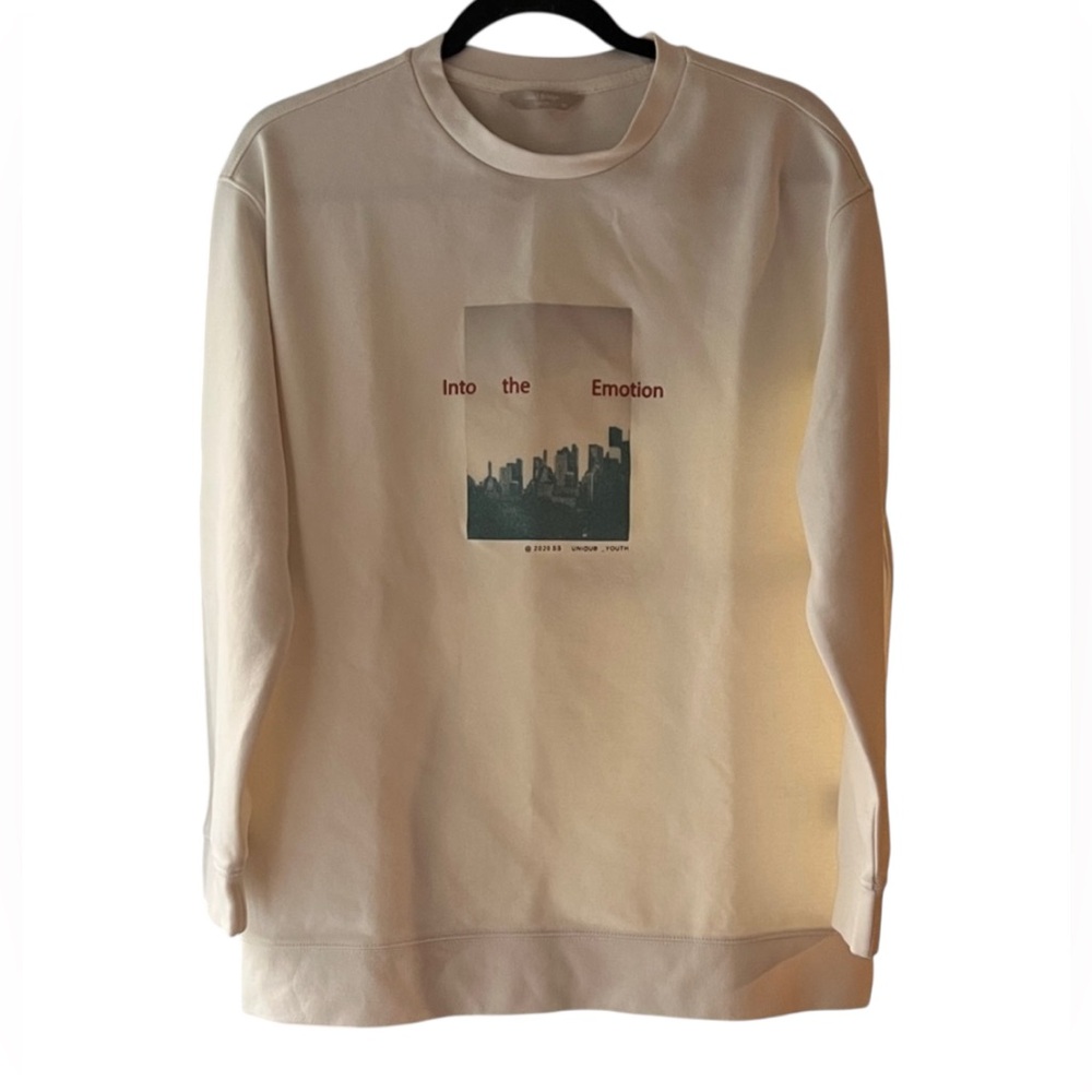 Mind Bridge “Into the Emotion” Cream Sweatshirt Crewneck Youth Korean Streetwear